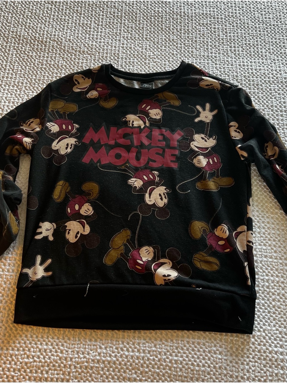 Disney Cartoon Mickey Mouse Casual Graphic Sweatshirt Size M - Picture 2 of 11